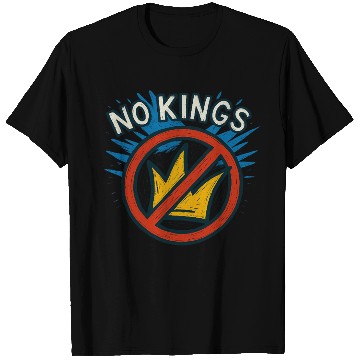 Discover No Kings Protest Graffiti Crown T Shirts