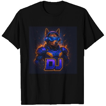 Discover "Cyberpunk DJ Dog | Futuristic Style with a Doggy2 T Shirts