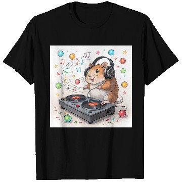 Discover DJ Hamster – Tiny Paws, Big Beats! T Shirts