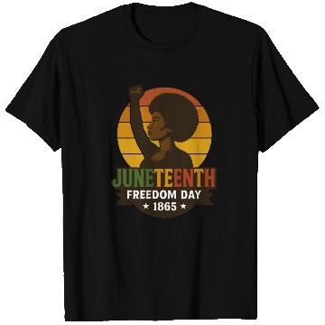 Discover Juneteenth Freedom Day 1865 Black History Pride T Shirts