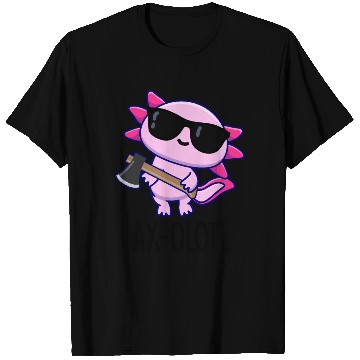 Discover Ax-olotl Funny Animal Axolotl Pun T Shirts