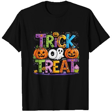 Discover Trick or Treat Halloween Ghost Pumpkin T Shirts