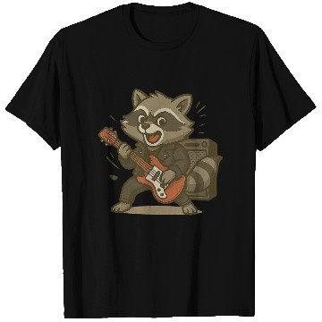 Discover Electric Guitar Vibes – Rocking Raccoon T Shirts