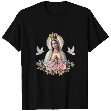 Discover Nossa Senhora de Fatima Mother Mary Saint Catholic T Shirts
