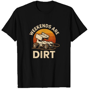Discover Sprint Car Racing Dirt Track Speed Oval Race T Shirts