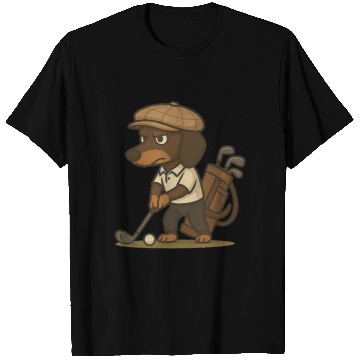 Discover Funny Golfer Gift – Dachshund on the T Shirts