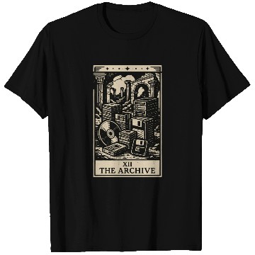 Discover The Archive – Datahoarder Tarot Card T Shirts