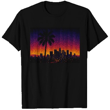 Discover Tokyo Night Skyline Vaporwave Poster T Shirts