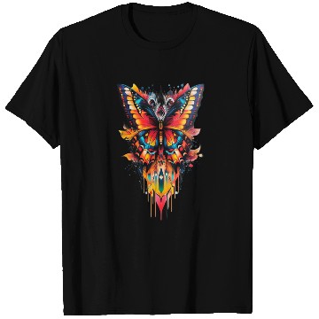 Discover Fire Drip Butterfly – Psychedelic Tattoo T Shirts