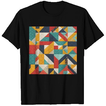 Discover Abstract Geometric Quilt Pattern T Shirts