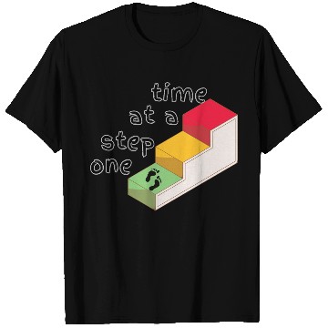 Discover One Step at a Time – Mental Health Quote T Shirts