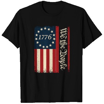 Discover Distressed 1776 Betsy Ross Flag We The People T Shirts