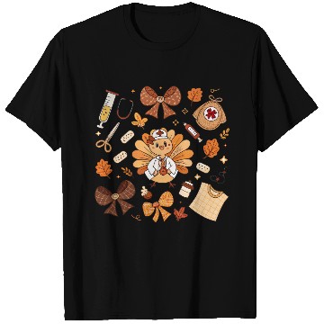 Discover Boho Floral Nurse Thanksgiving T Shirts
