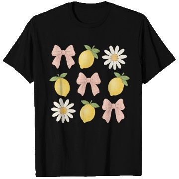 Discover Lemon Bow Summer Vacation T Shirts