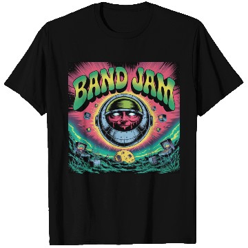 Discover Psychedelic Band Jam Poster with Mechanical T Shirts
