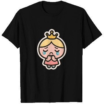 Discover Crying Bubi – Cute Sad Girl Blob Sticker T Shirts