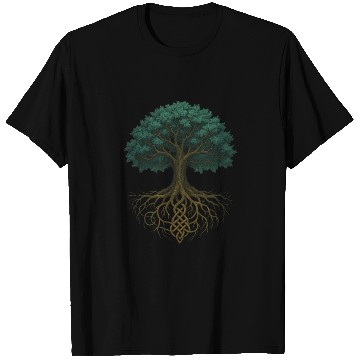 Discover Ancient Yggdrasil Tree of Life – Celtic Forest Roo T Shirts