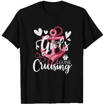 Discover Girls Gone Cruising Pink Cruise Ship T Shirts