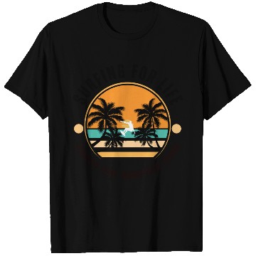 Discover Sunset Swing with Palm Silhouette T Shirts