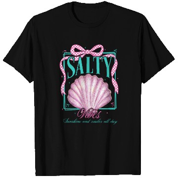 Discover Summer Clam Pearl Bow T Shirts