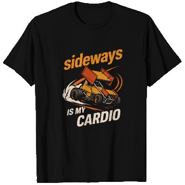 Discover Sprint Car Racing Dirt Track Speed Oval Race T Shirts