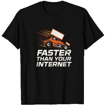 Discover Sprint Car Racing Dirt Track Speed Oval Race T Shirts