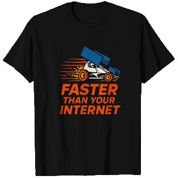Discover Sprint Car Racing Dirt Track Speed Oval Race T Shirts