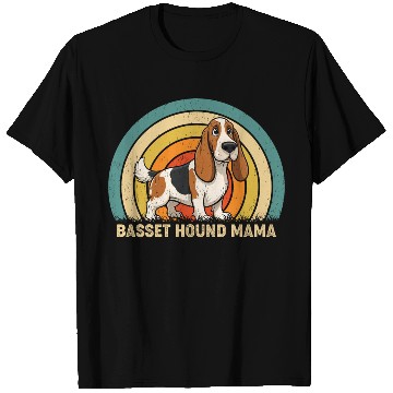 Discover Basset Hound Mama Dog Design T Shirts