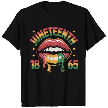 Discover Juneteenth 1865 Rasta Lips T Shirts