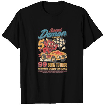 Discover Street Speed Demon – Retro Devil Racer T Shirts