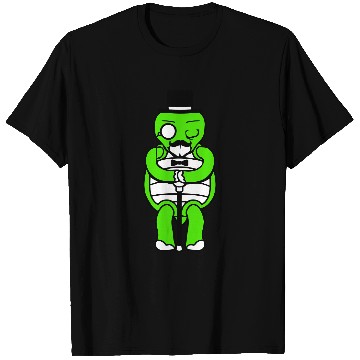 Discover Mr. Tortoise Sir Gentleman Rich Top Hat Monocle T Shirts
