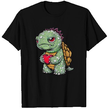 Discover Turtle with heart T Shirts