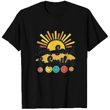 Discover Sun, Sand & Smiles Beach Day Vibes T Shirts