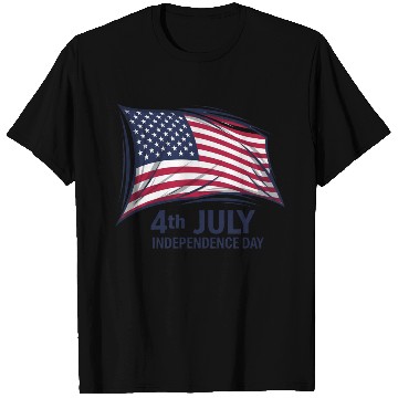 Discover US flag independence day T Shirts