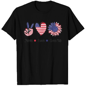 Discover Peace Love America T Shirts