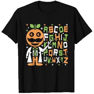Discover Orange Dad Alphabet Teacher T Shirts