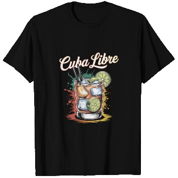 Discover Blutgruppe Cuba Libre Cocktail Bartender T Shirts