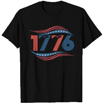 Discover 4th of july usa flag 1776 T Shirts