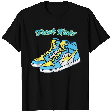 Discover Fresh Kicks Lightning Bolt Sneakers Retro 80s T Shirts