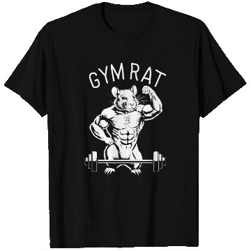 Discover Gym Rat - White T Shirts