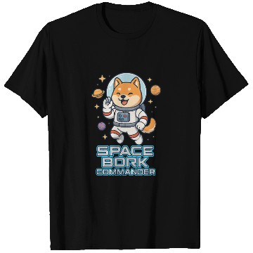 Discover Space Bork Commander Cute Shiba Inu Astronaut F T Shirts