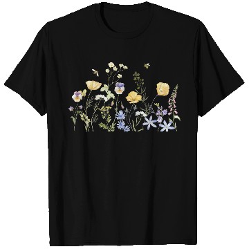 Discover "Wildflower Garden Botanical Illustration - Nature T Shirts