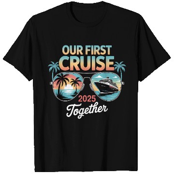 Discover Our First Cruise Sunset Glasses Design T Shirts