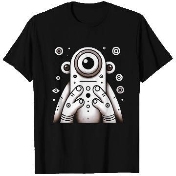 Discover Three-Eyed Alien Art • Quirky Sci-Fi Creature T Shirts