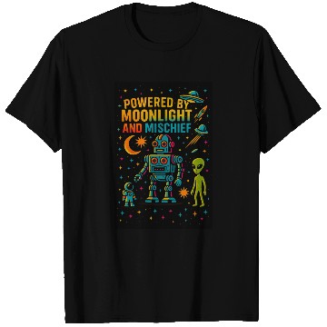 Discover Powered by Moonlight & Michief T Shirts