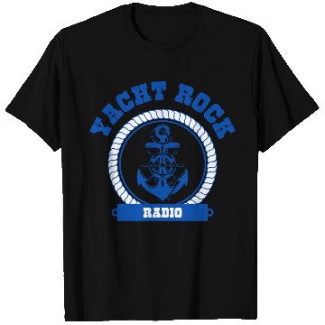 Discover YACHT ROCK - BLUE LETTERS T Shirts