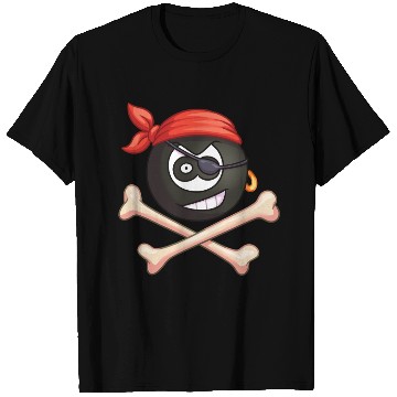 Discover 8-Ball Pirate (Pocket) (Jolly Roger style) T Shirts