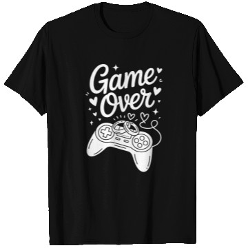 Discover Game Over Wedding Gamer Rings Controller T Shirts