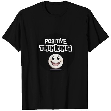 Discover Smiling Character Positive Thinking Design T Shirts
