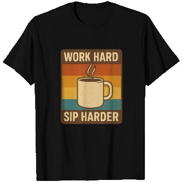Discover Retro Coffee Motivational Design T Shirts